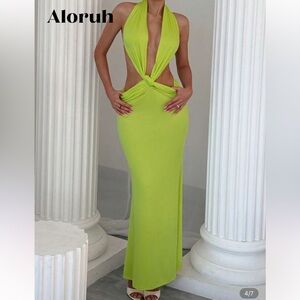 SHEIN Vibrant Green Maxi Skirt
